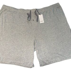 Goodfellow & Co. Pajama Sleep Big & Tall Shorts Heather Grey Drawstring 5XL New